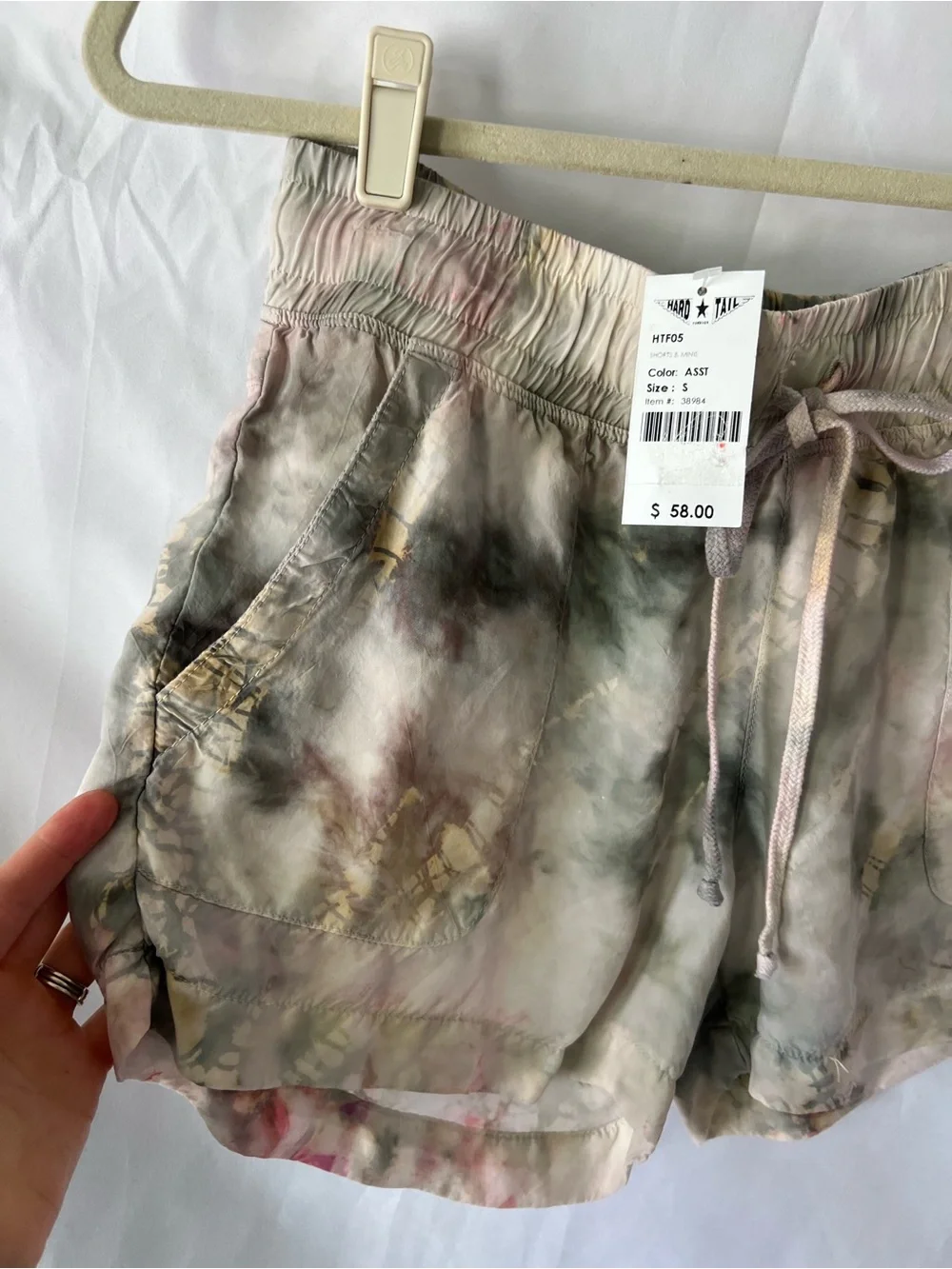 NWT Women’s HARD TAIL Tie Dye 100% Cupra Shorts